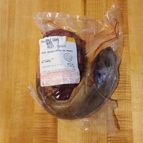 Beef Tongue 1 Per Pack 6 95 Lb Bp Farms