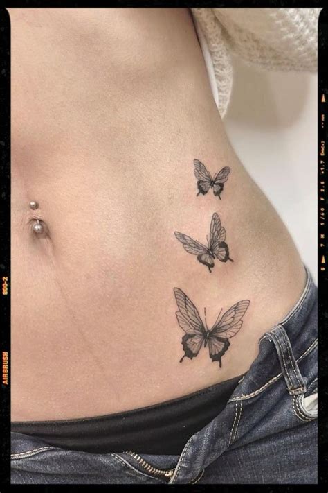 Belly Butterfly Tattoos