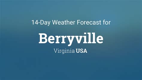 Berryville Va 14 Days Weather The Weather Network