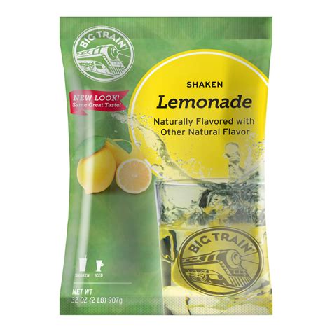 Big Train 2 Lb Shaken Lemonade Drink Mix