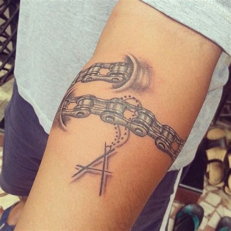 Bike Chain Tattoo Designs