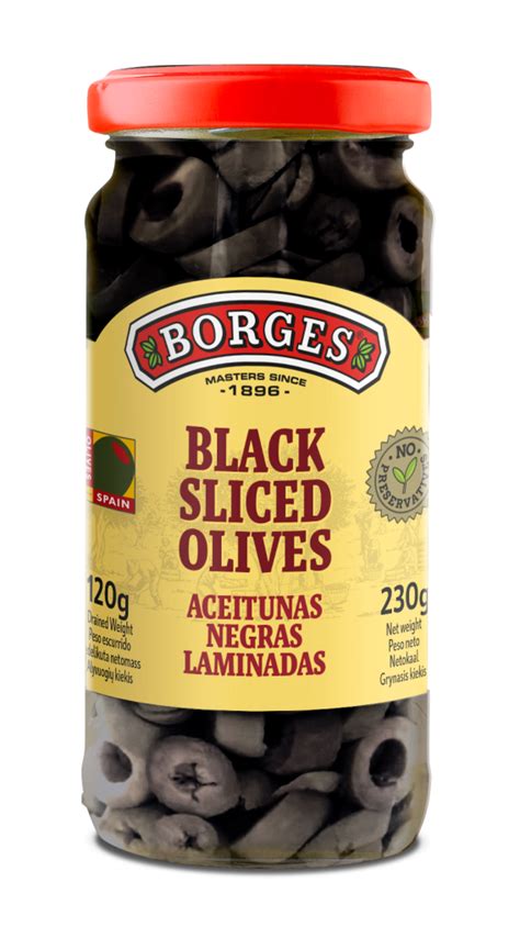 Black Pitted Olives Borges