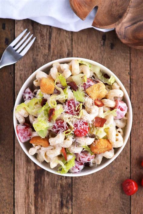 Blt Caesar Pasta Salad Recipe Litehouse Caesar Dressing