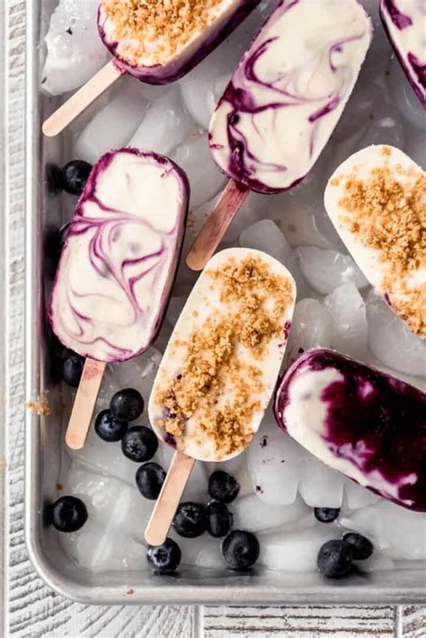 Blueberry Cheesecake Ice Pops