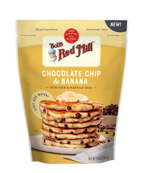 Bob S Red Mill Chocolate Chip Banana Pancake Waffle Mix 20 Oz Bag