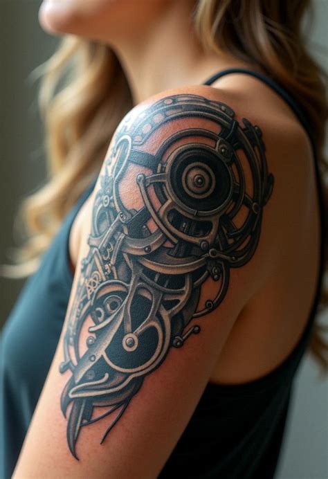 Bold Bio Mechanical Tattoo Ideas Cozy Vibes
