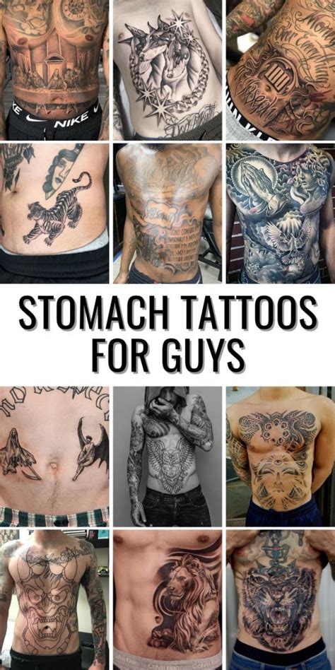 Bold Stomach Tattoo Ideas For Guys Traditional Small And Lower