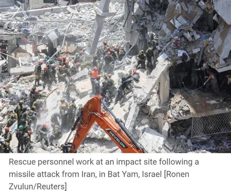 Bombardment Strikes Deaths In Third Day Of Fierce Israel Iran Conflict
