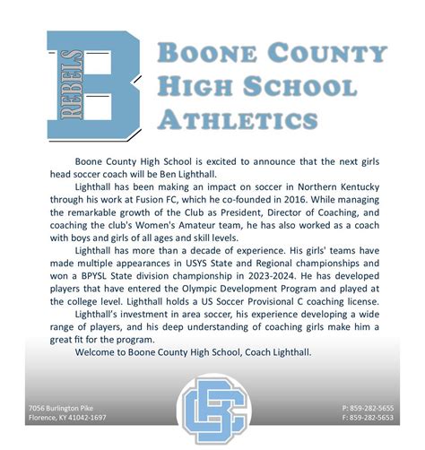 Boone County High School News Link Nky