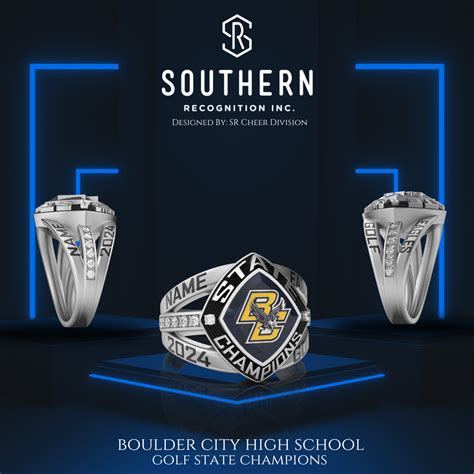 Boulder City High School 2024 State Championship Ring Southern Recognition Inc