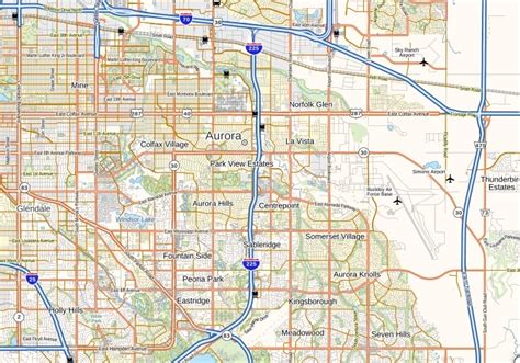 Buckley Air Force Base Airport Map Colorado