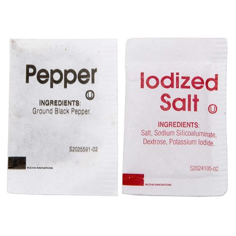 Bulk Individually Wrapped Salt And Pepper Packets 3000 Total 2000 Bulk Individually Wrapped Salt And Pepper Packets 3000 Total 2000