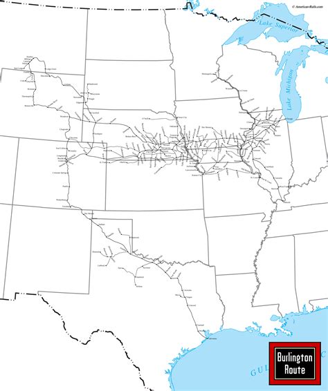 Burlington Railroad Cb Q Map History Timetable Rosters Photos