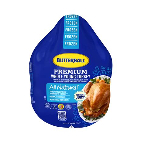 Butterball Whole Frozen Turkey 24 26 Lb Limit 1 At Sale Price 24 26 Lb Fred Meyer