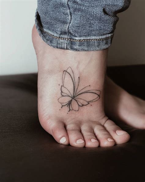 Butterfly Tattoo For Foot