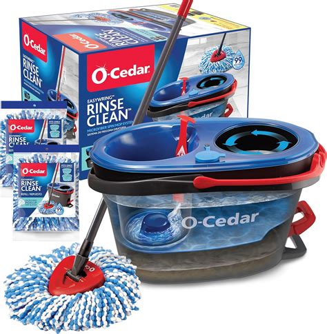 Buy O Cedar Easywring Rinseclean Microfiber Spin Mop Amp Bucket Floor