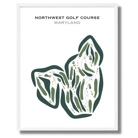 Buy The Best Printed Golf Course Northwest Golf Course Maryland