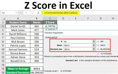 Calculate A Z Score In Excel At Mikayla Pennington Blog