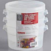 Cambro Round Food Container With Lid 6 Qt Smart Amp Final