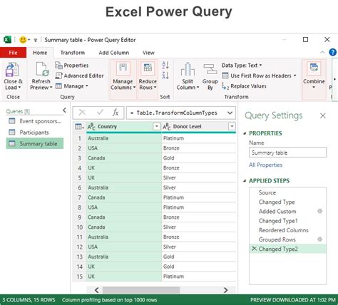 Can I Save An Excel Power Query To Ide