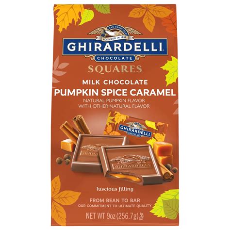 Candy Bar Reviews Ghirardelli Pumpkin Spice Caramel Squares