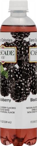 Cascade Ice Blackberry Flavored Sparkling Bottled Water 17 2 Fl Oz