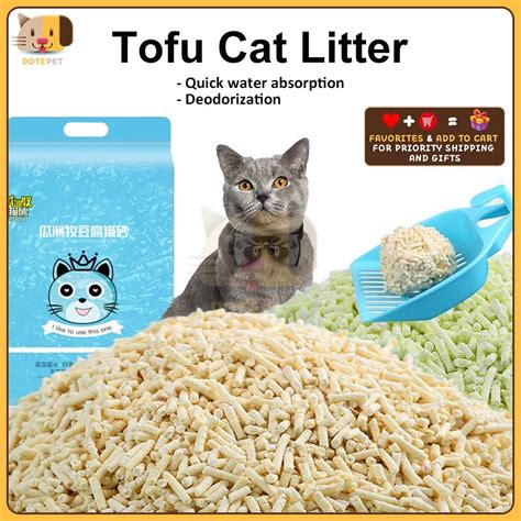 Cat Litter Sand Tofu 6Lfood Grade Plant Tofu Residue Made Kitty Litter