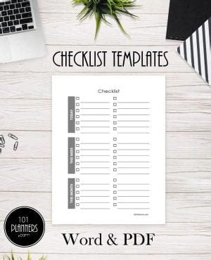 Checklists Free Customizable Checklists For Any Purpose