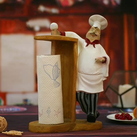 Chef Statue Chef Paper Towel Holder Masterchef Paper Towel Holder Desktop Restaurant Storefront
