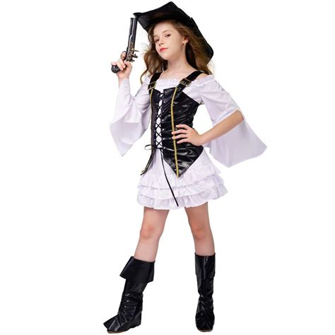 Children S Pirate Party Outfit Kid S Girl Pirate Halloween Cosplay Costume Carr 033 Kids Halloween Pirate Dress