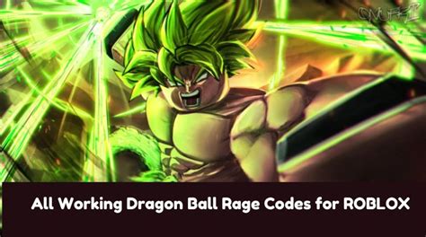 Codes For Dragon Ball Rage