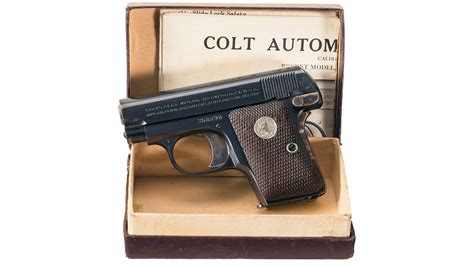 Colt Model 1908 Vest Pocket Pistol With Original Box Rock Island Auction