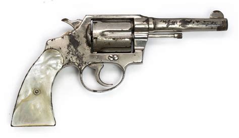 Colt Official Police C R Revolver 38 Special 4 Barrel Nickel Centerfire Systems