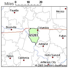 Columbia Mo Zip Code Map