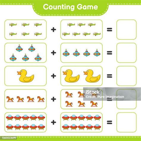 Comptez Et Associez Comptez Le Nombre De Ufo Plane Whirligig Toy Rubber