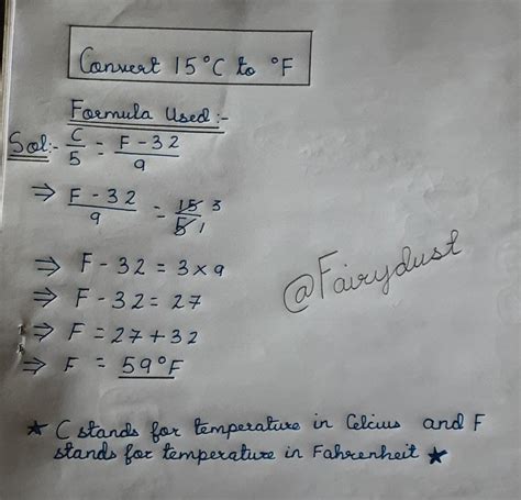 Convert 15O C To O F Brainly In