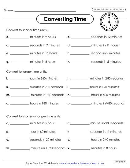 Converting Seconds Minutes Hourppt Pdf Teaching Methods Materials Wellness