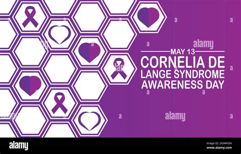 Cornelia De Lange Syndrome Awareness Day Wallpaper With Shapes And
