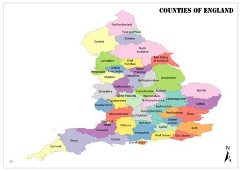 Counties Of England Map And Facts Mappr