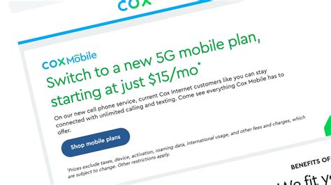 Cox Mobile Phone Plans Unlimited Talk And Text And Internet Plans Papa