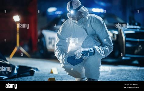 Crime Scene Technician Stock Vector Images Alamy