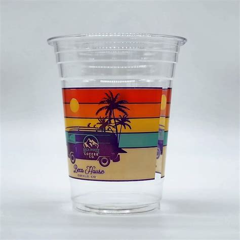 Custom 16 Oz Recyclable Plastic Cups With Lids Made In Us