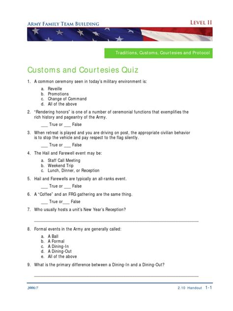 Customs And Courtesies Pdf Topic Customs And Courtesies Question 1