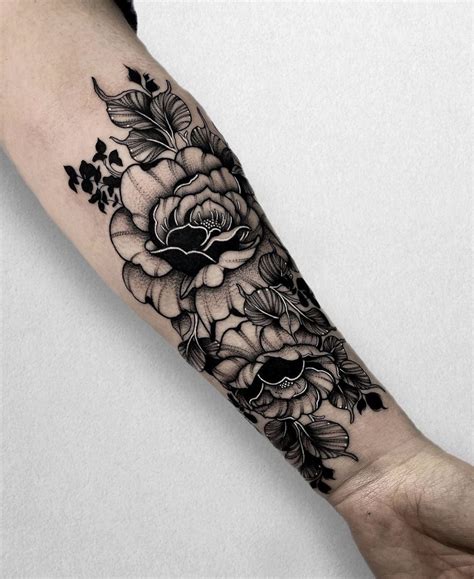 Dark Flower Tattoo Designs