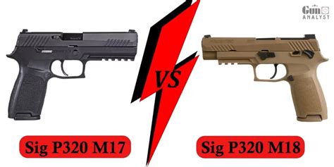 Difference Between Sig P320 M17 Vs Sig P320 M18 Gunanalyst