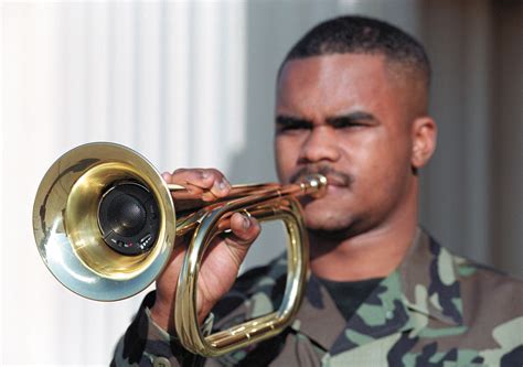 Digital Military Trumpet Player