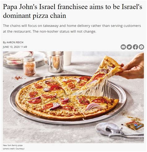 Does Papa John's Support Israel