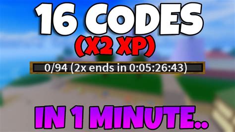 Double Xp Codes Blox Fruits