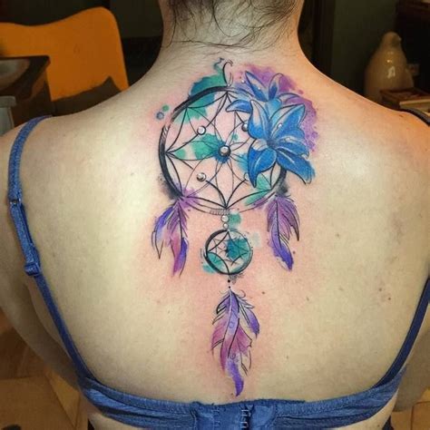 Dreamcatcher Watercolor Tattoo
