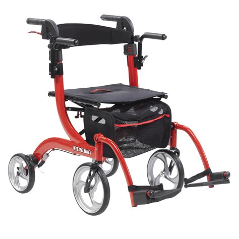 Drive Medical Nitro Duet Rollator And Transport Chair Drive Medical Nitro Duet Rollator And Transport Chair